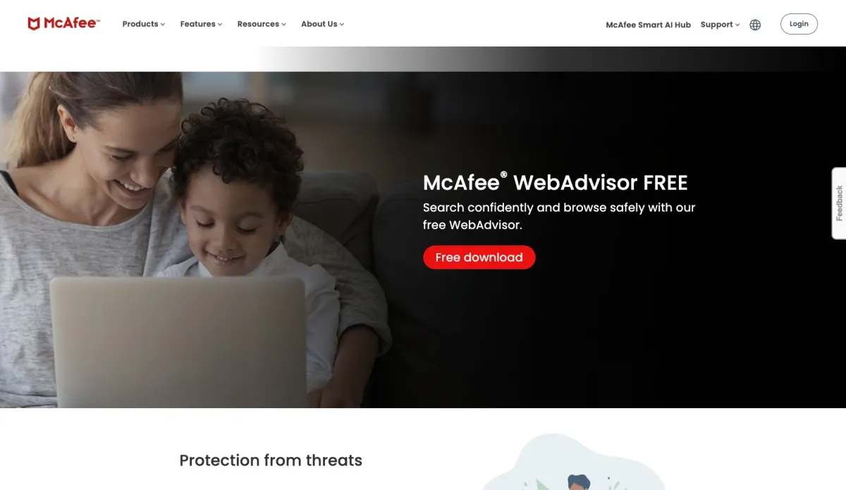 Interface McAfee WebAdvisor : fonctionnalités, prix, alternatives Interface McAfee WebAdvisor : fonctionnalités, prix, alternatives