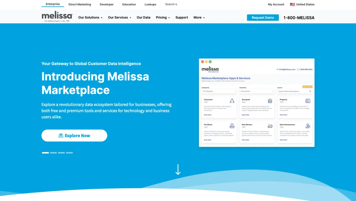 Interface Melissa : fonctionnalités, prix, alternatives