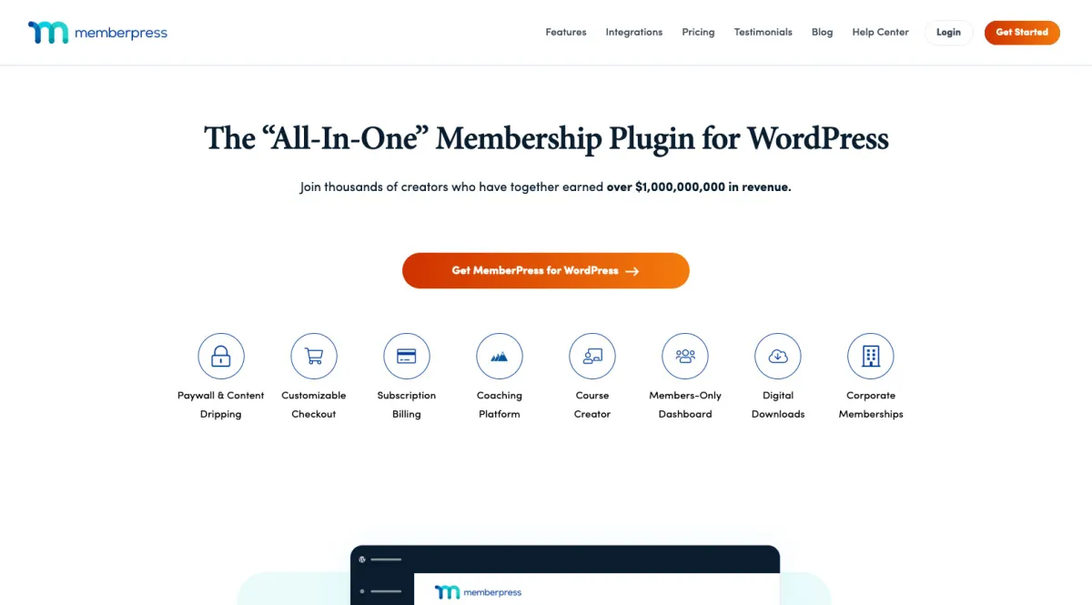 Interface MemberPress : fonctionnalités, prix, alternatives