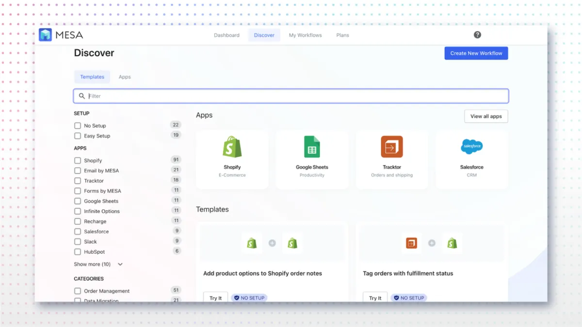 Interface MESA: fonctionnalités, prix, alternatives