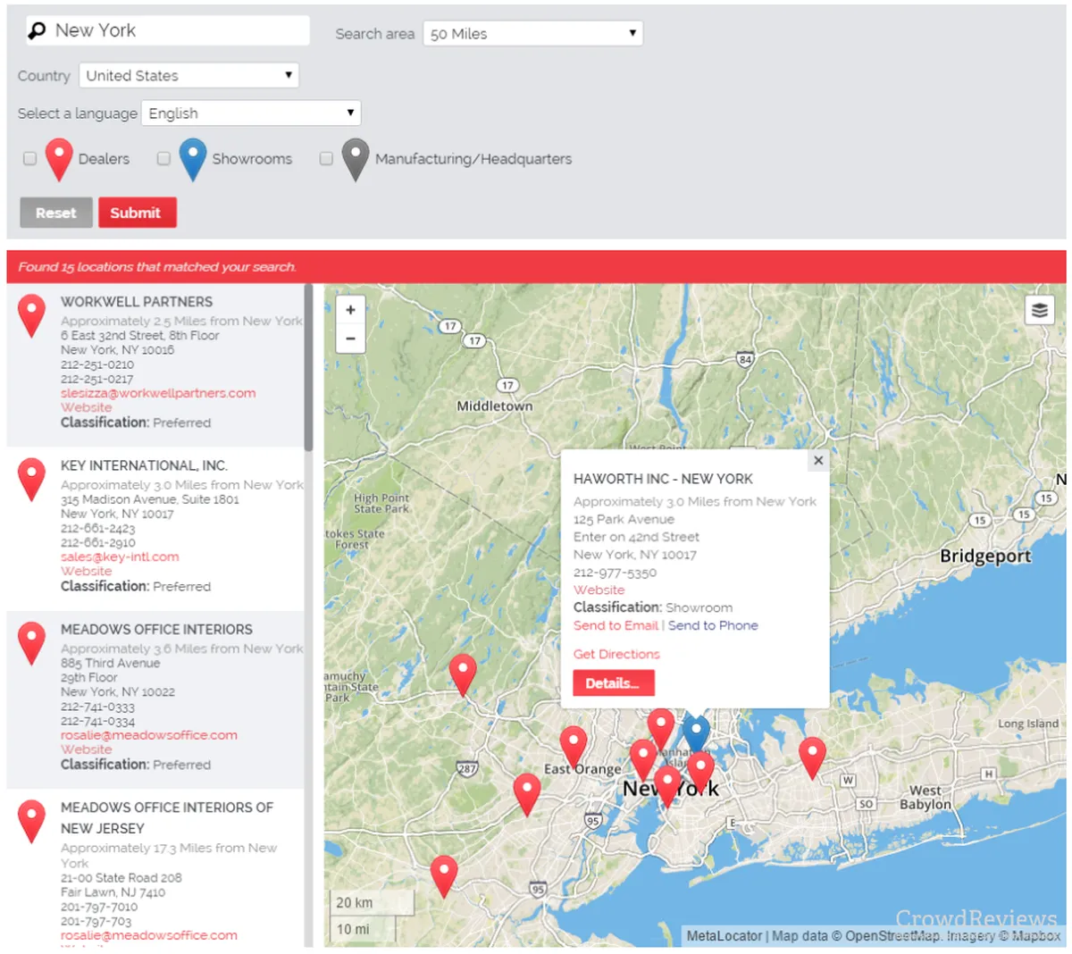 Notre avis sur MetaLocator : un logiciel de localisateur de magasin (store locator) à découvrir