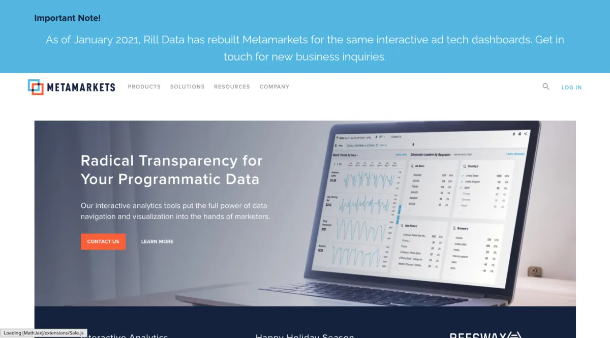 Interface Metamarkets : fonctionnalités, prix, alternatives