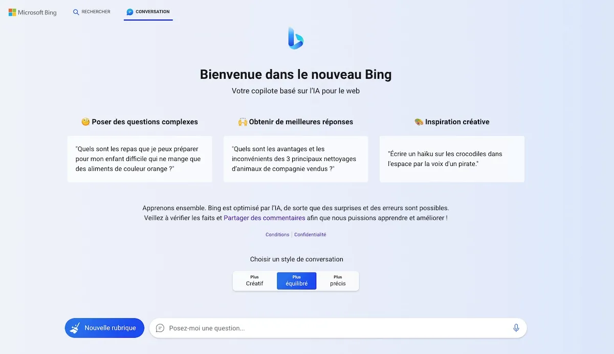 Notre avis sur Microsoft Copilot : une plateforme d'IA conversationnelle (intelligence artificielle) à découvrir