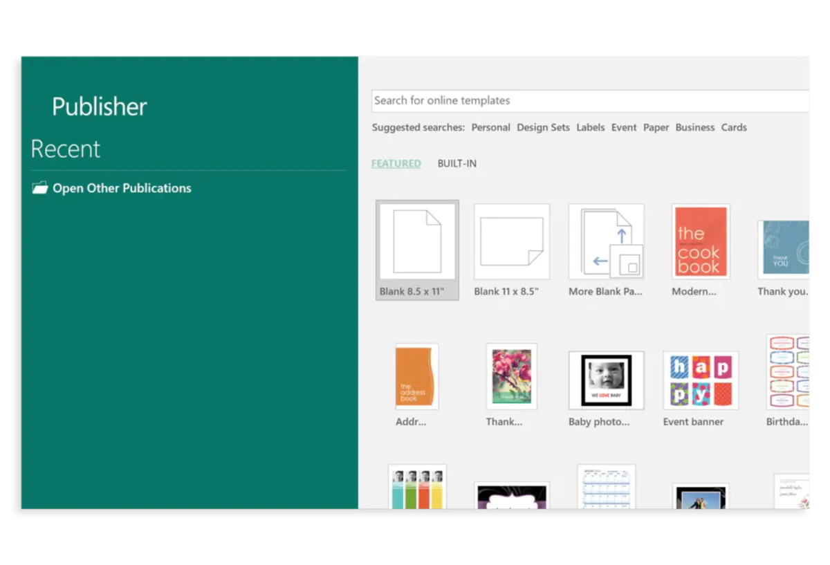 Interface Microsoft Publisher: fonctionnalités, prix, alternatives