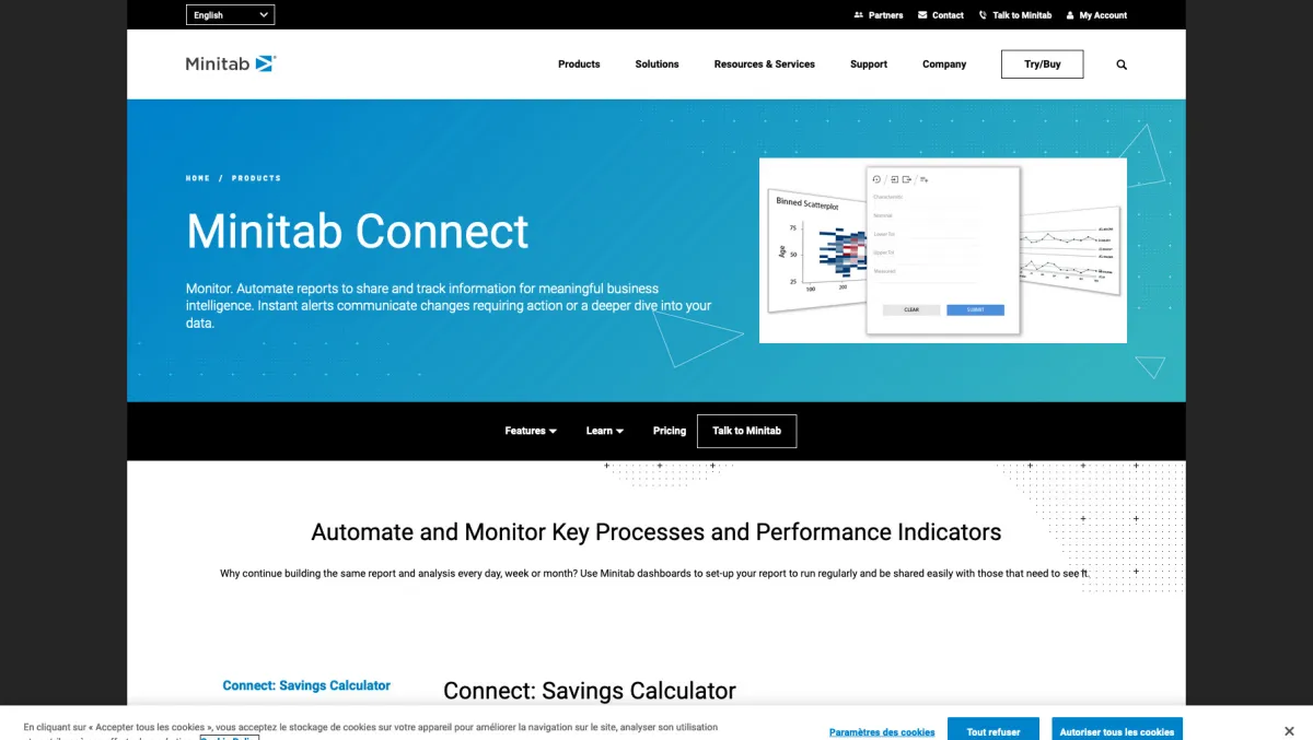 Interface Minitab Connect : fonctionnalités, prix, alternatives Interface Minitab Connect : fonctionnalités, prix, alternatives