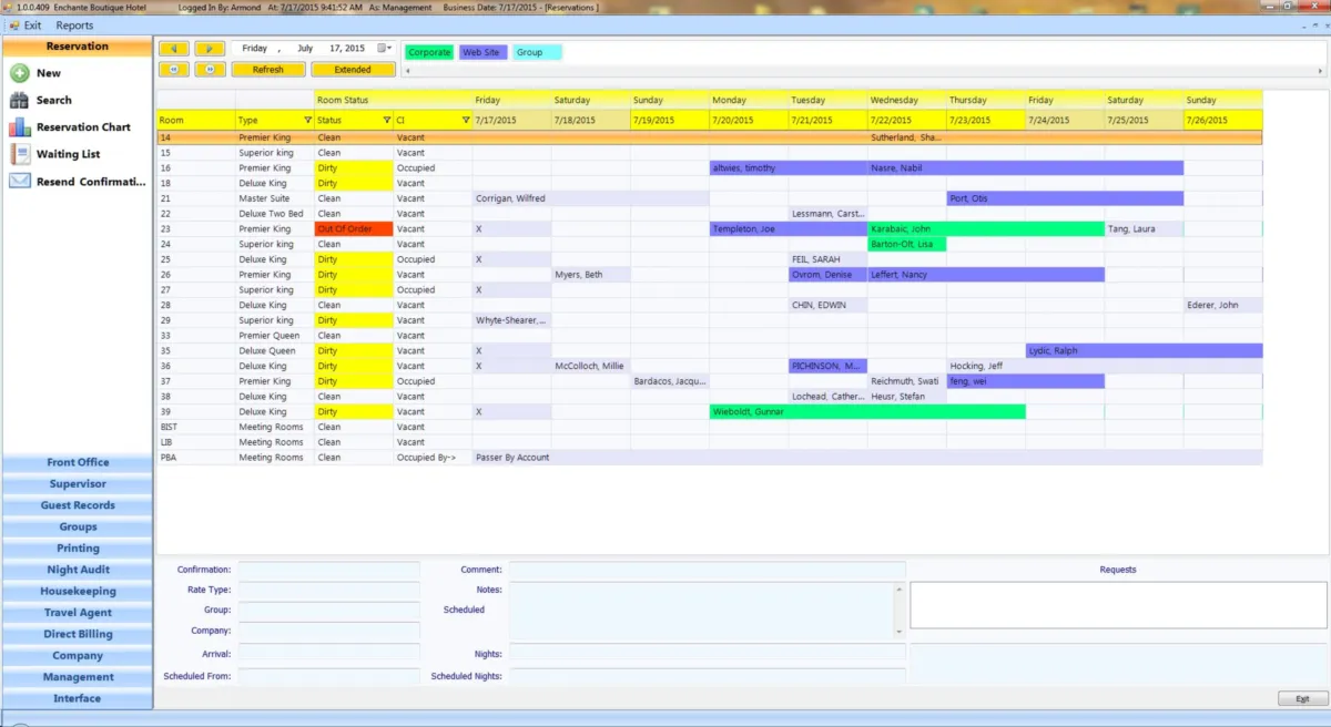 Notre avis sur Mirage : un logiciel de gestion hôtelière (PMS: property management system) à découvrir