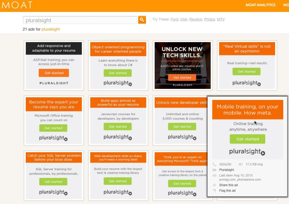 Notre avis sur Moat Analytics : un logiciel de publicité à découvrir
