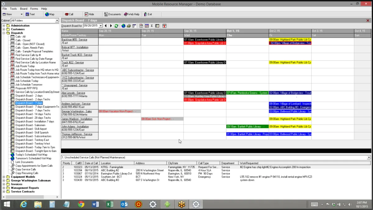 Notre avis sur Mobile Resource Manager : un logiciel de gestion des interventions et tournées sur le terrain (FSM: field service) à découvrir