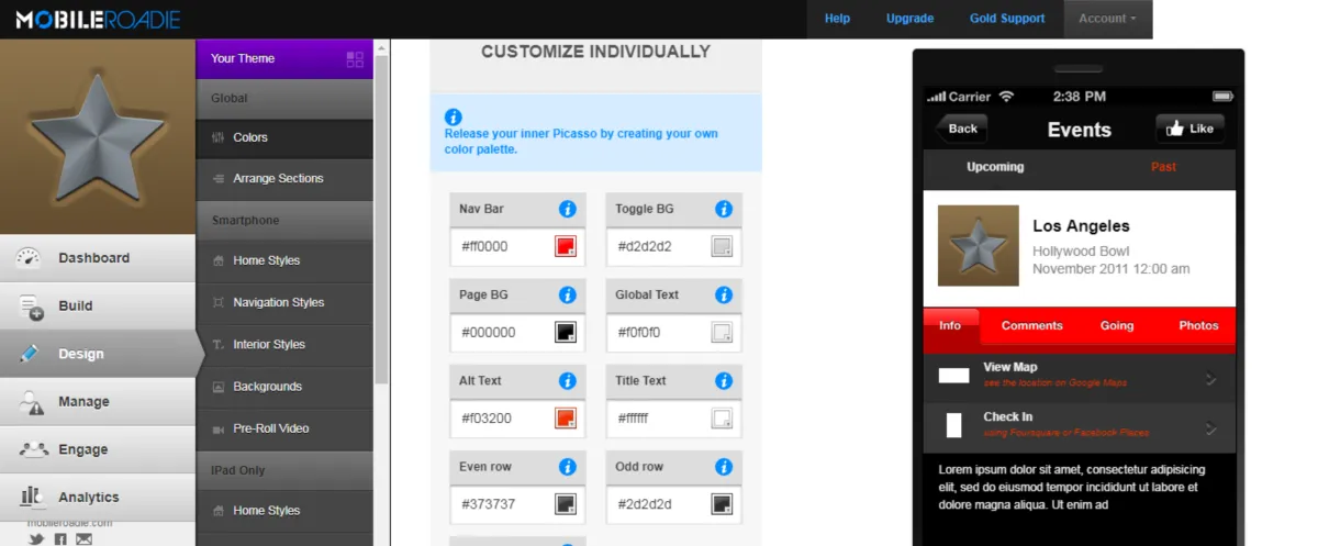 Notre avis sur Mobile Roadie : un logiciel de développement d'applications (app builder) à découvrir