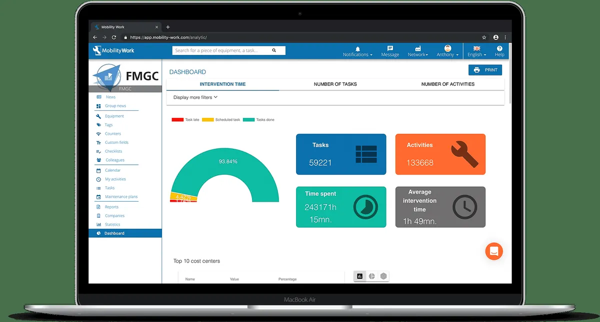 Comparez les fonctionnalités, avis utilisateurs et prix de nombreuses plateformes de freelances comme Mobility Work GMAO, Upkeep, Fiix, Fracttal … 