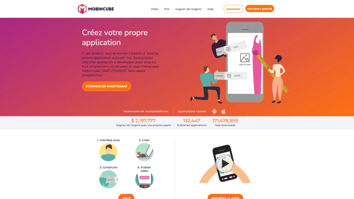 Interface Mobincube : fonctionnalités, prix, alternatives Interface Mobincube : fonctionnalités, prix, alternatives