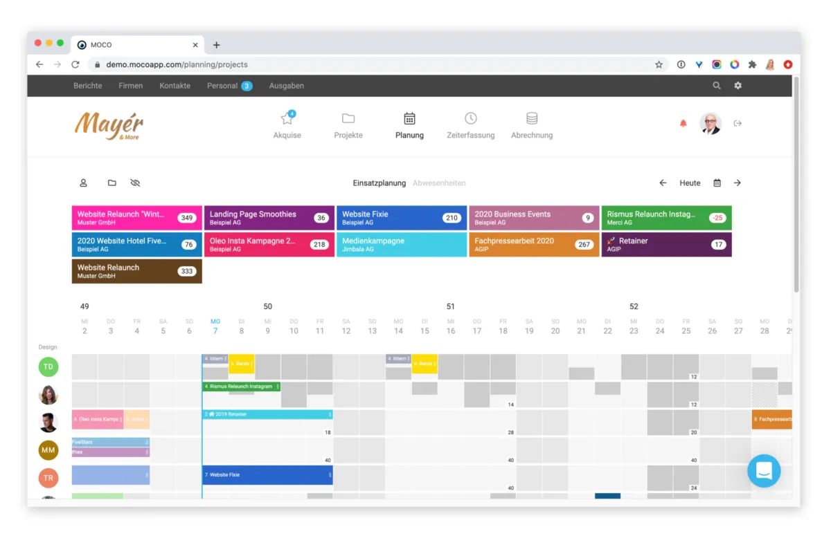 Interface MOCO: fonctionnalités, prix, alternatives