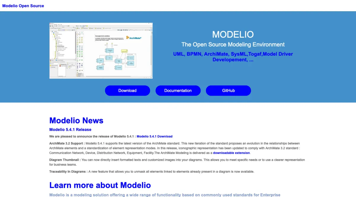 Interface Modelio : image, ergonomie, alternatives