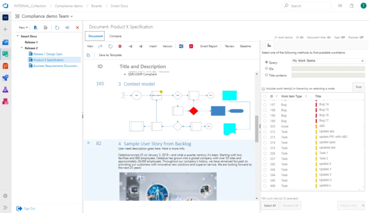 Interface Modern Requirements4DevOps: fonctionnalités, prix, alternatives