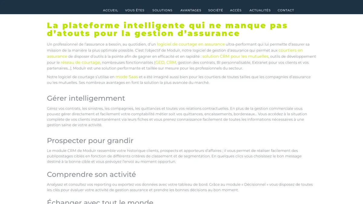 Notre avis sur Modulr courtage : un progiciel à découvrir