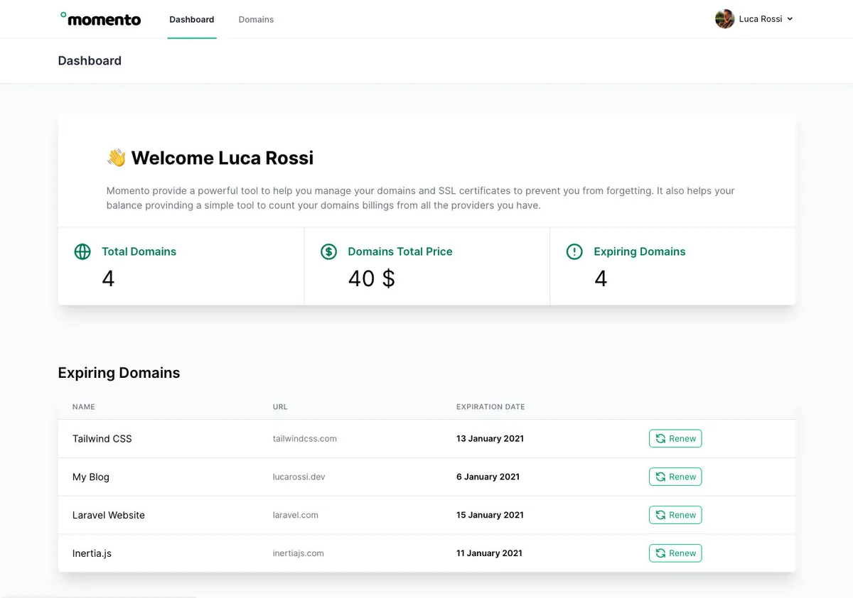 Notre avis sur Momento : un logiciel de monitoring de site web à découvrir