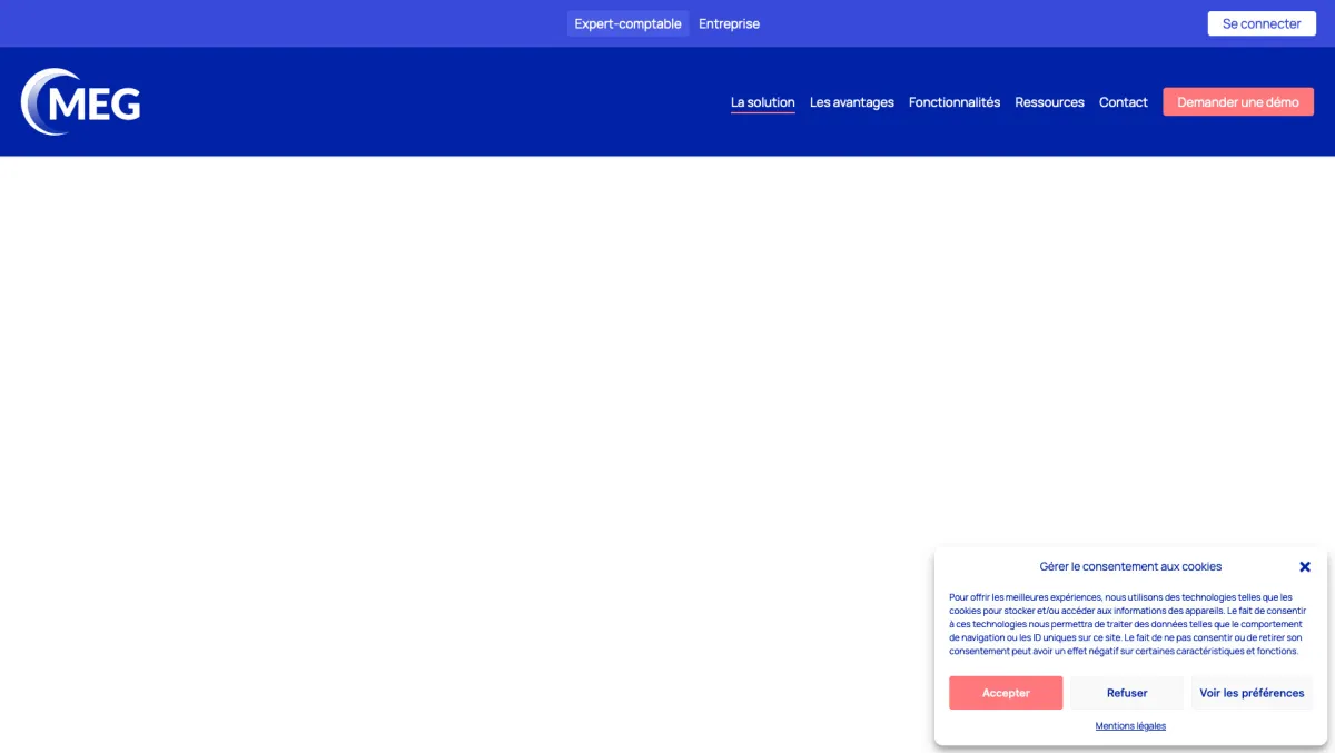 Interface Mon Expert en Gestion : image, ergonomie, alternatives
