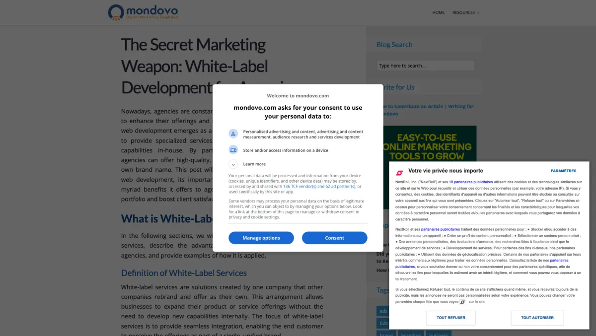 Interface Mondovo : fonctionnalités, prix, alternatives