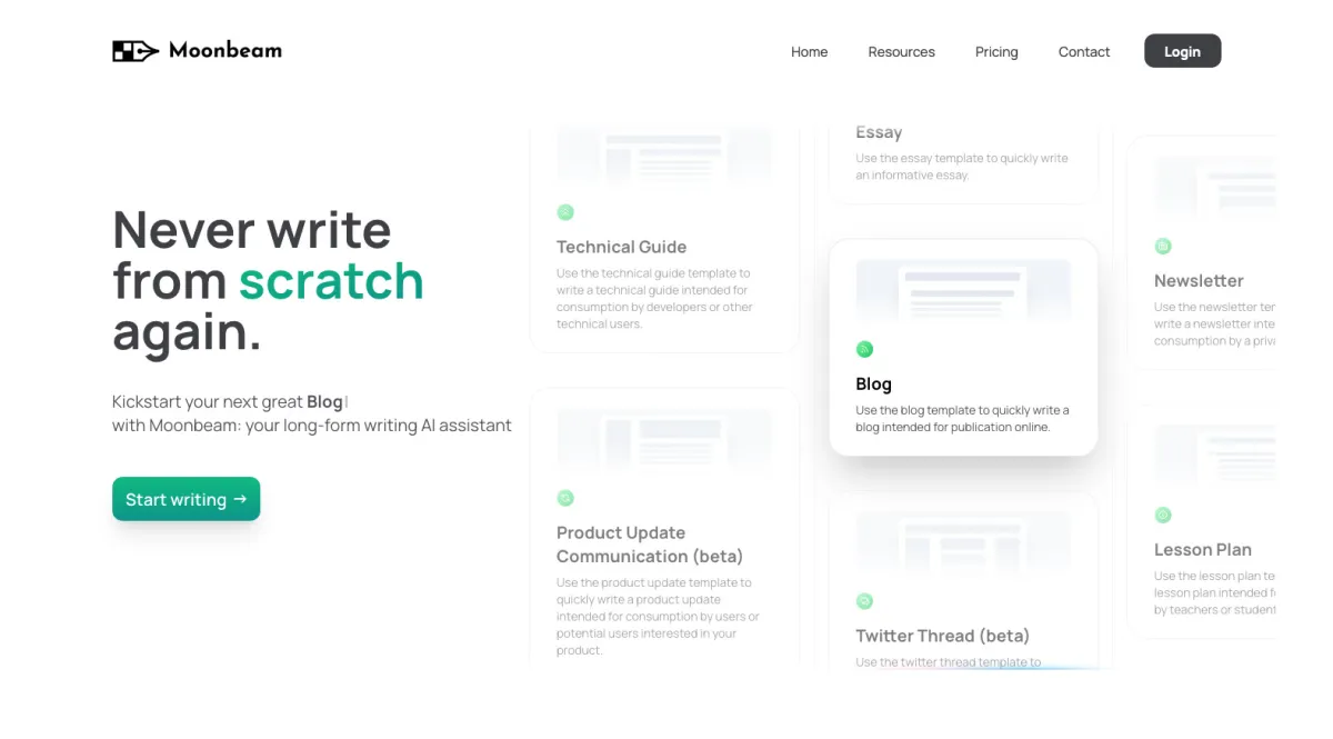 Interface Moonbeam : fonctionnalités, prix, alternatives