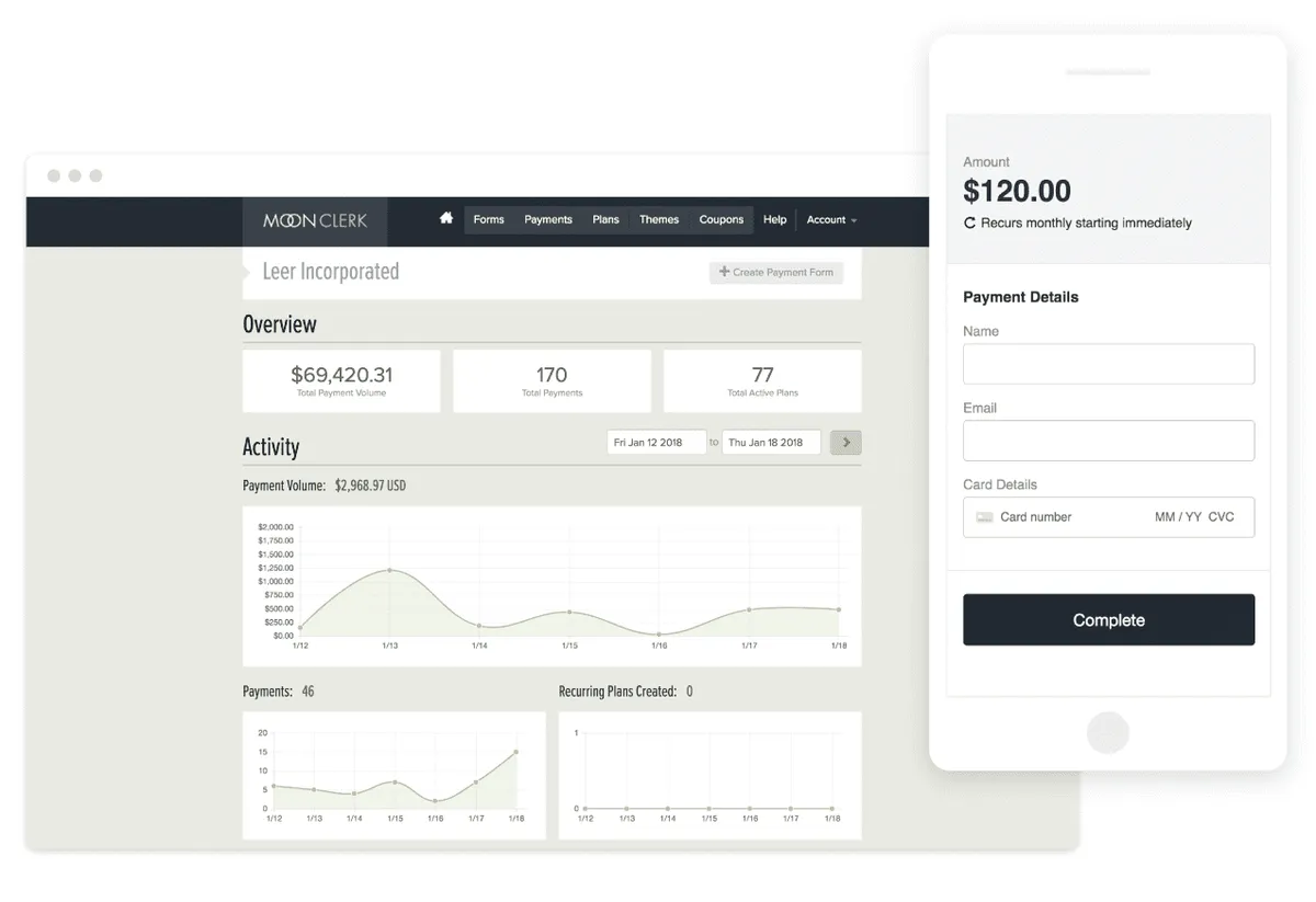 Notre avis sur MoonClerk : un logiciel de gestion des abonnements à découvrir