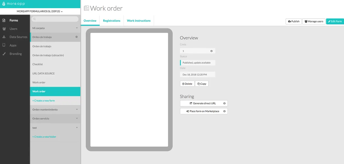 Notre avis sur MoreApp : un logiciel de gestion des interventions et tournées sur le terrain (FSM: field service) à découvrir