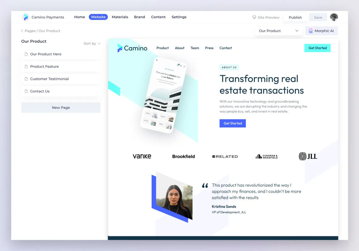 Notre avis sur Morphic : un logiciel de création de site web (website builder) à découvrir