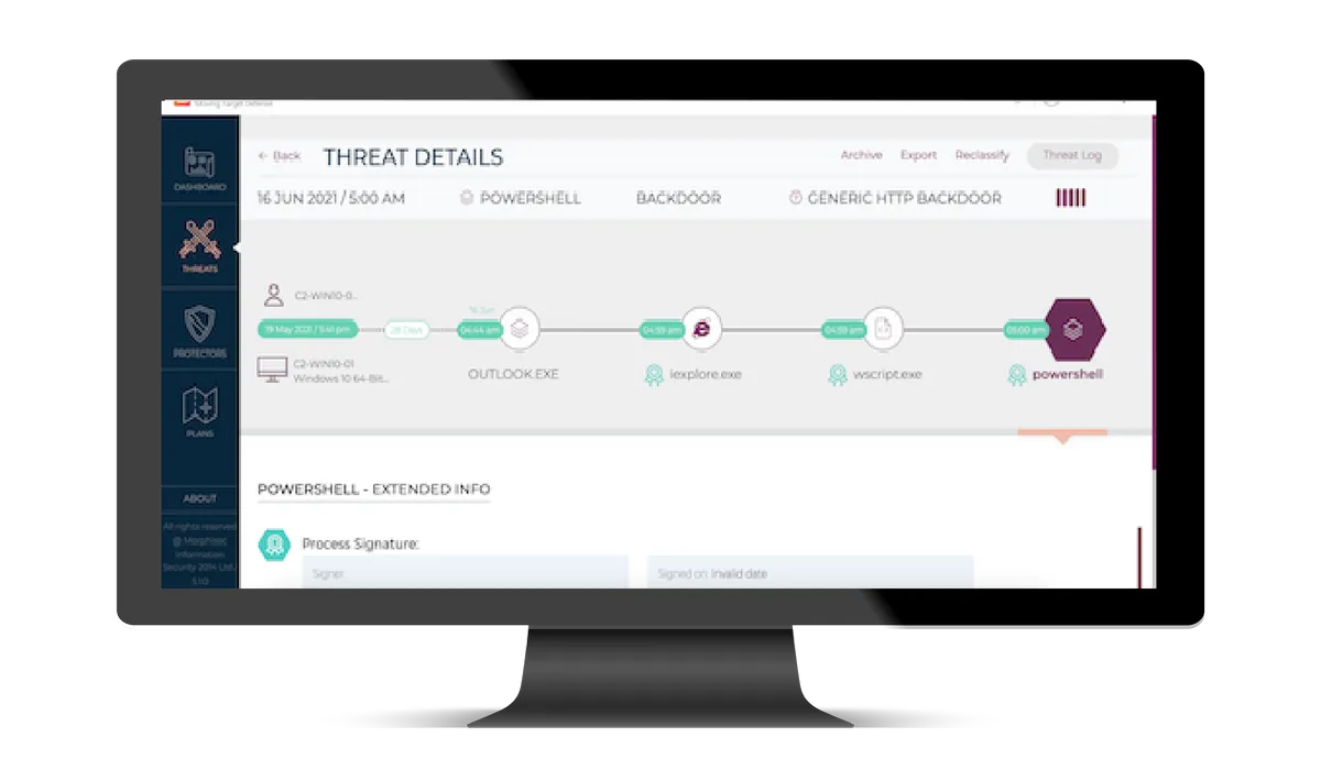 Interface Morphisec: fonctionnalités, prix, alternatives Interface Morphisec: fonctionnalités, prix, alternatives