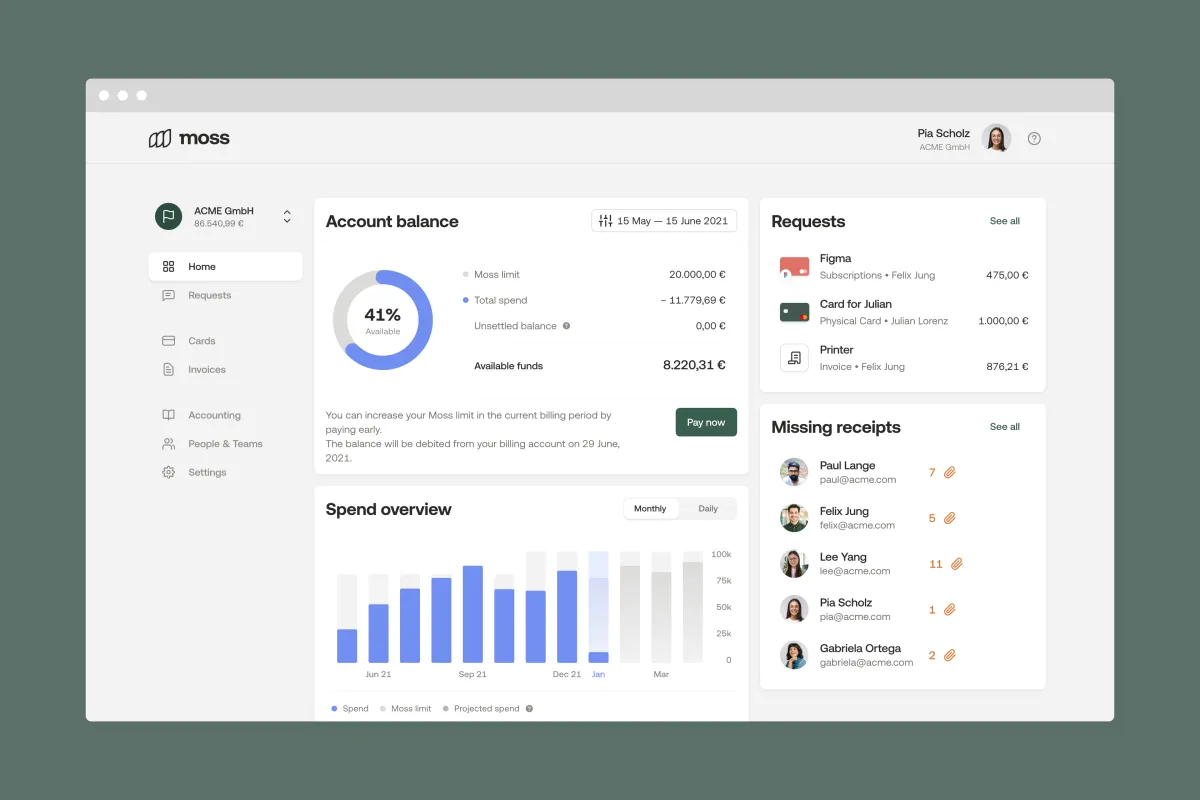 Moss: avis sur le logiciel de notes de frais: fonctionnalités, avantages, inconvénients et tarifs Moss: avis sur le logiciel de notes de frais: fonctionnalités, avantages, inconvénients et tarifs