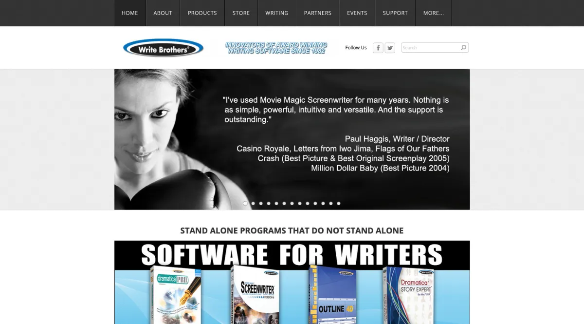 Interface Movie Magic Screenwriter : fonctionnalités, prix, alternatives