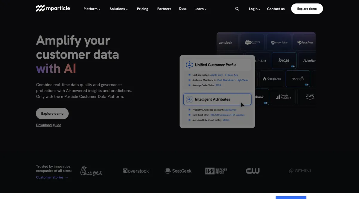 Interface mParticle : fonctionnalités, prix, alternatives