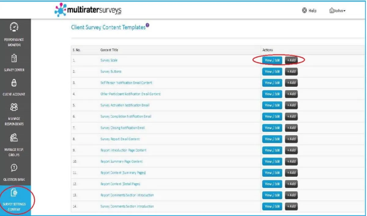 Interface Multirater Surveys: image, ergonomie, alternatives