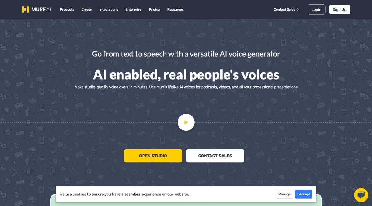 Interface Murf AI : fonctionnalités, prix, alternatives