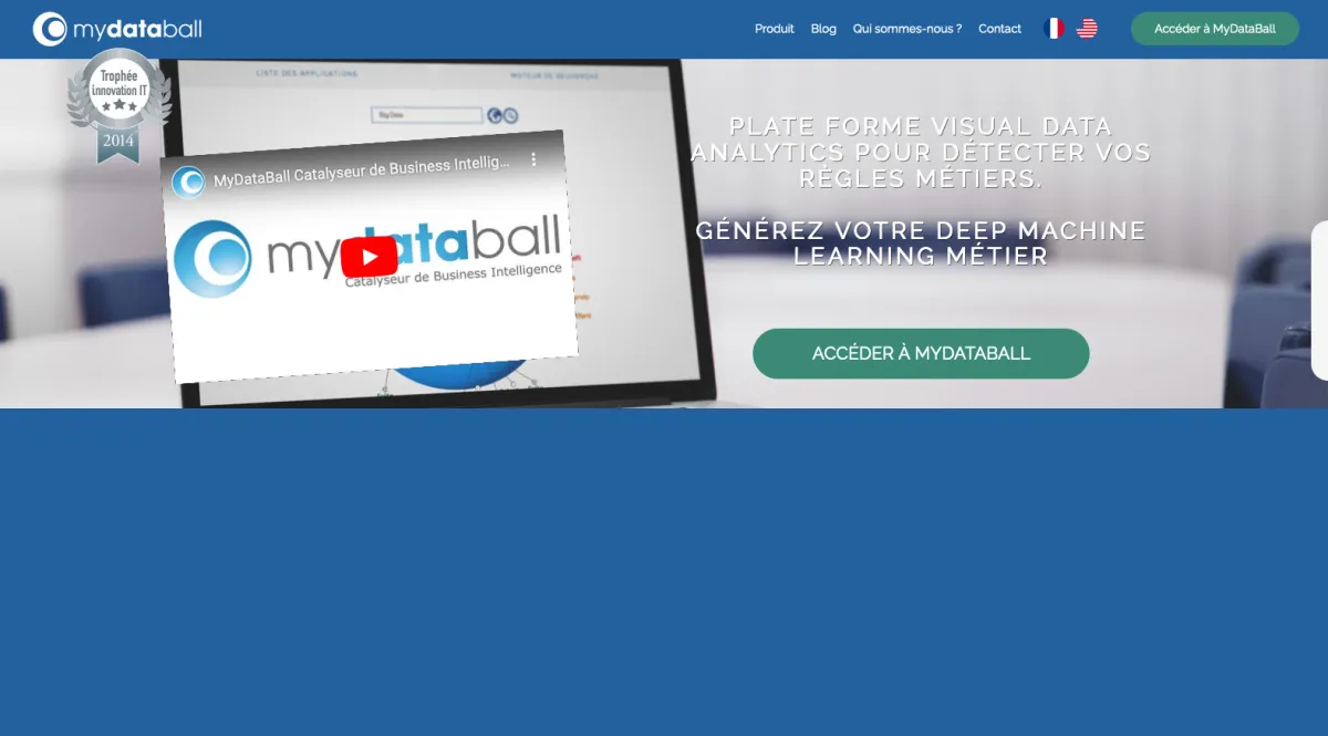 Interface My Data Ball : fonctionnalités, prix, alternatives