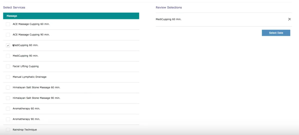 Interface MyAppointments: image, ergonomie, alternatives