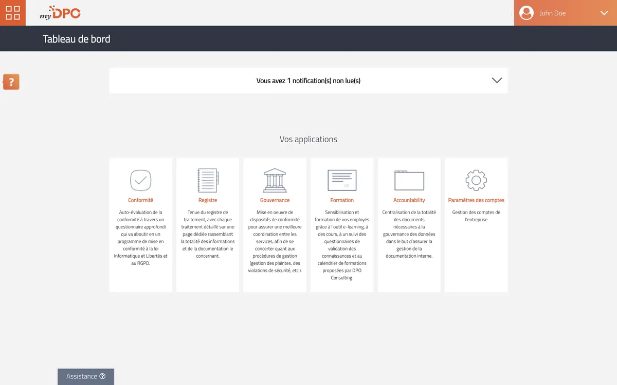 Notre avis sur Mydpo : un logiciel RGPD (GDPR compliance) à découvrir