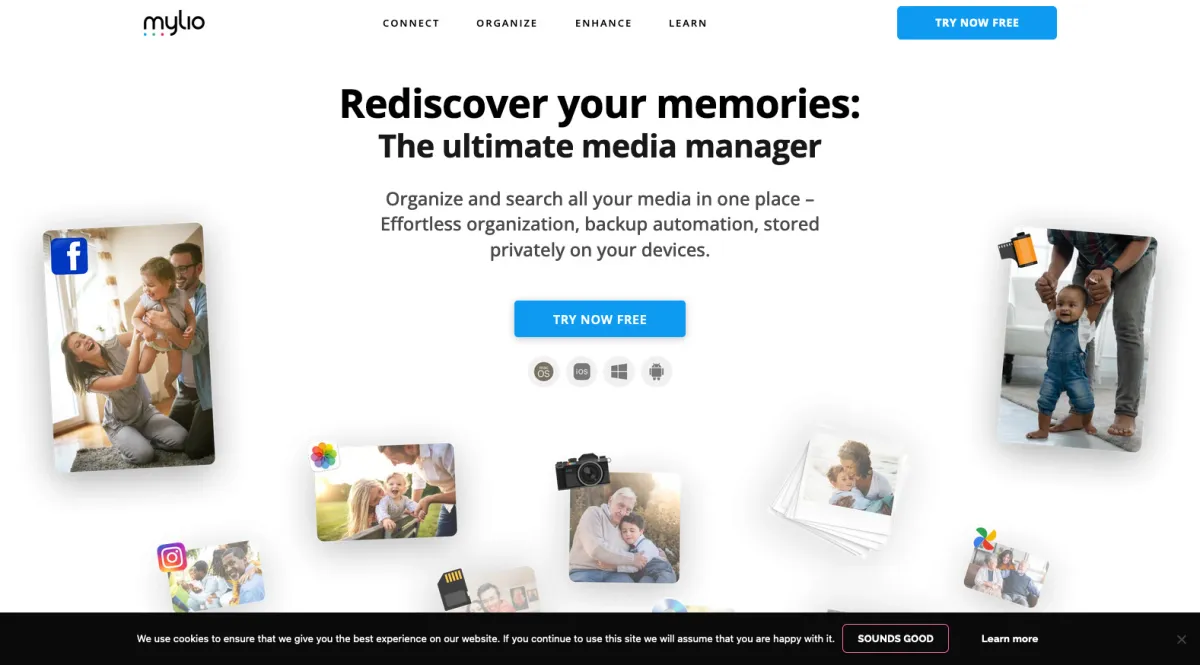Interface Mylio : fonctionnalités, prix, alternatives