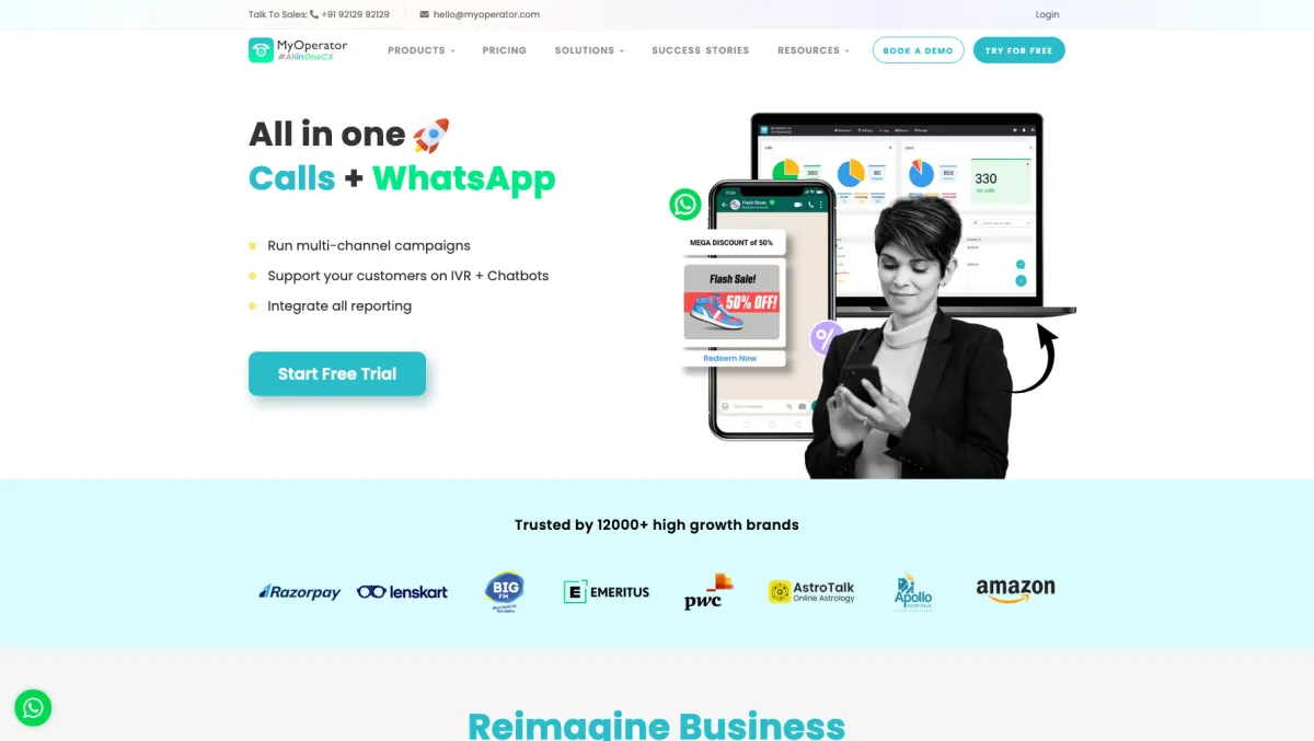 Interface MyOperator : fonctionnalités, prix, alternatives