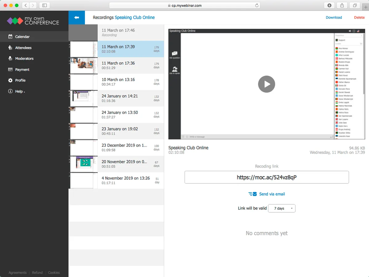 Notre avis sur MyOwnConference : un logiciel de webinar (webinaire) à découvrir