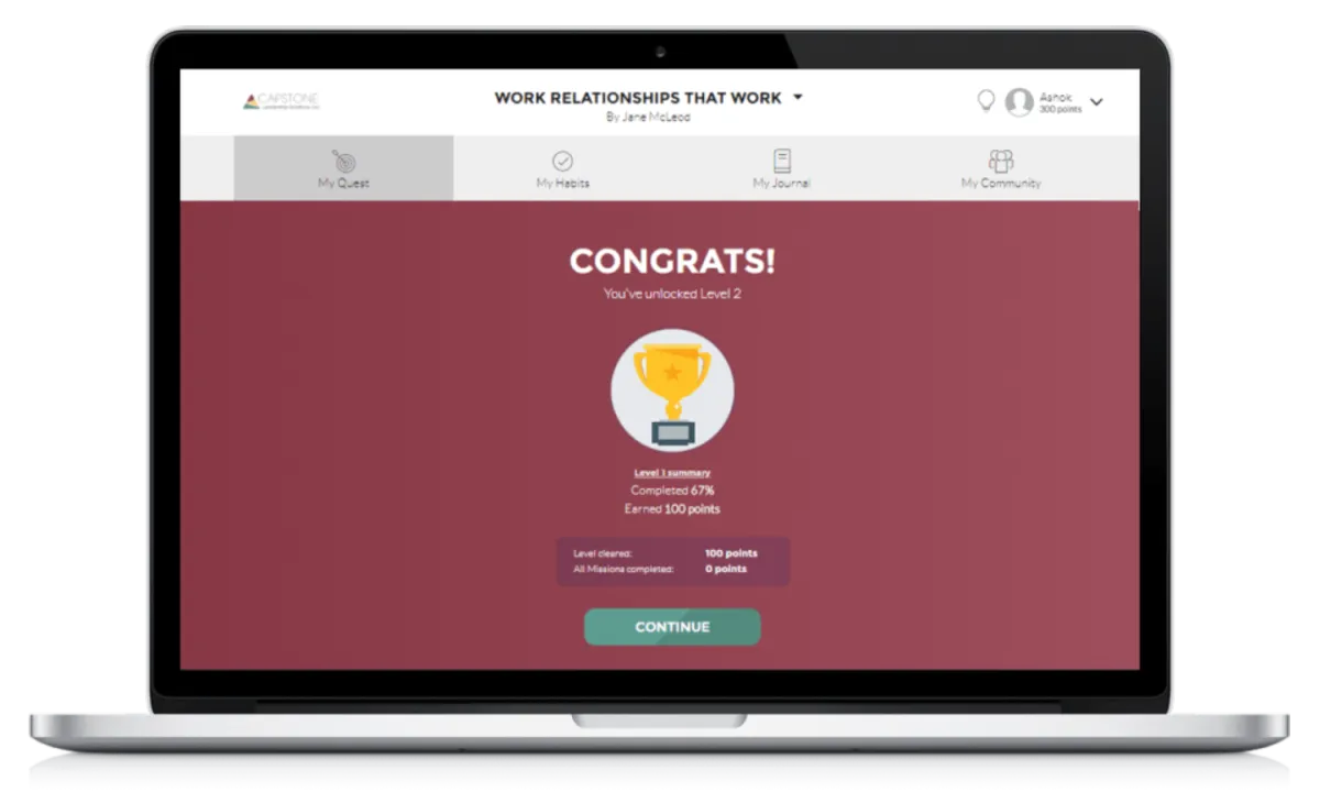 Interface myQuest: image, ergonomie, alternatives