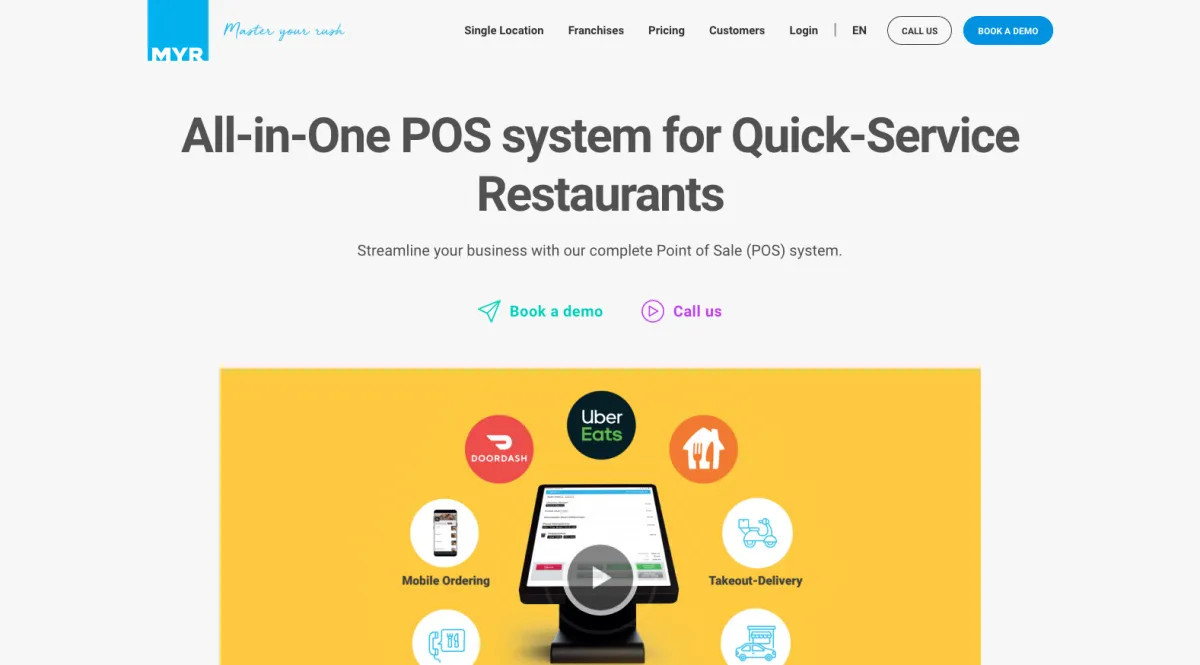 Interface MYR POS : fonctionnalités, prix, alternatives