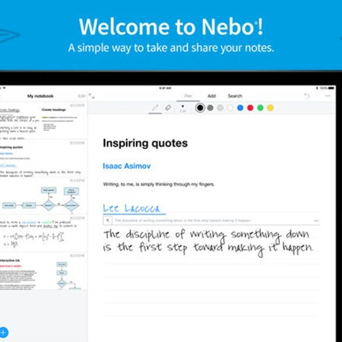 MyScript Nebo: avis sur le logiciel de productivité: fonctionnalités, avantages, inconvénients et tarifs