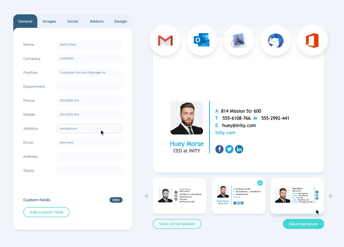 MySignature: avis sur le logiciel de signature emails et personnalisation: fonctionnalités, avantages, inconvénients et tarifs