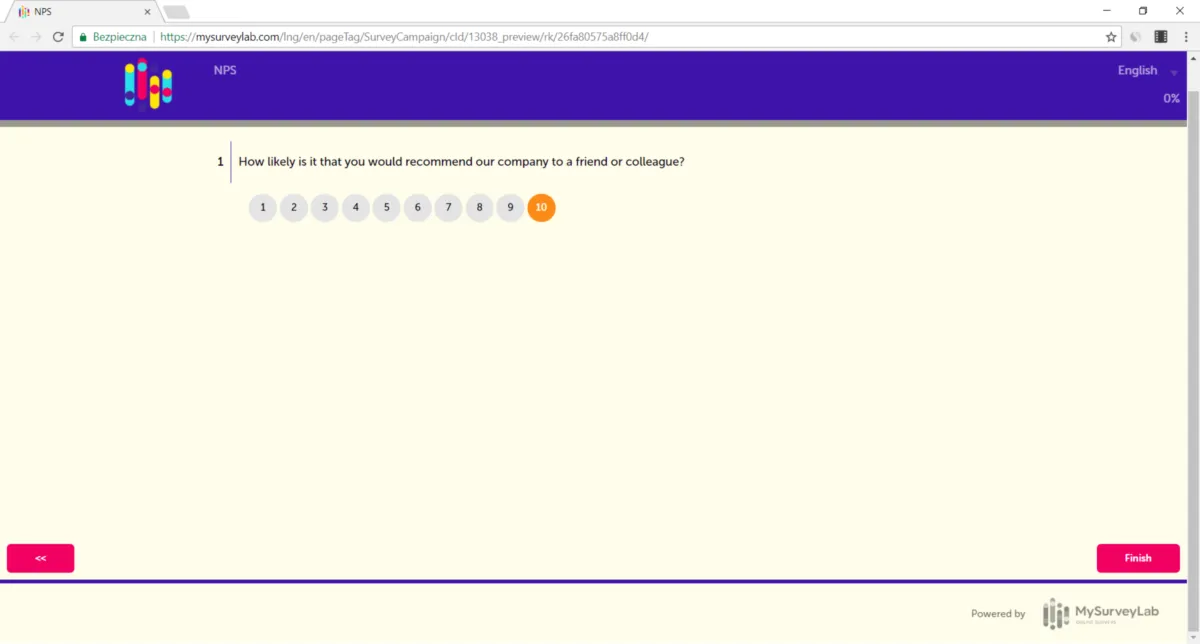 Interface MySurveyLab: fonctionnalités, prix, alternatives