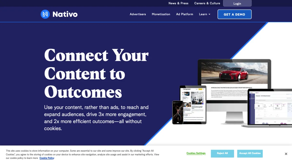 Interface Nativo : fonctionnalités, prix, alternatives