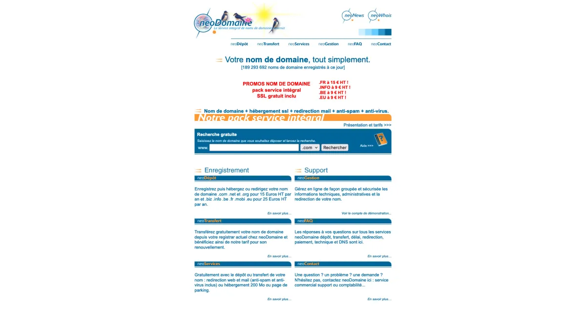 Notre avis sur NeoDomaine : un hébergeur web et gestionnaire de domaines à découvrir