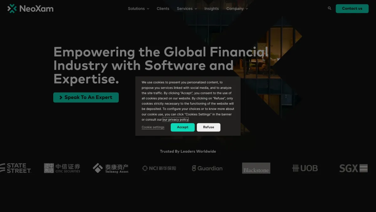 Interface Neoxam : fonctionnalités, prix, alternatives