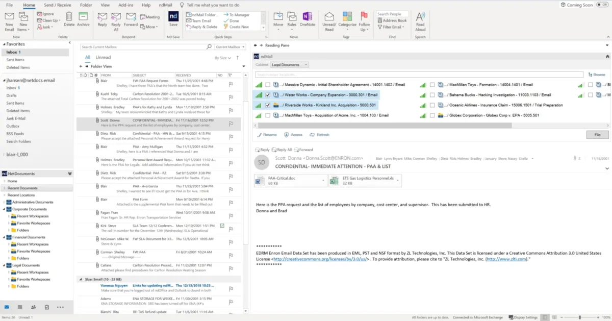 Interface NetDocuments: fonctionnalités, prix, alternatives
