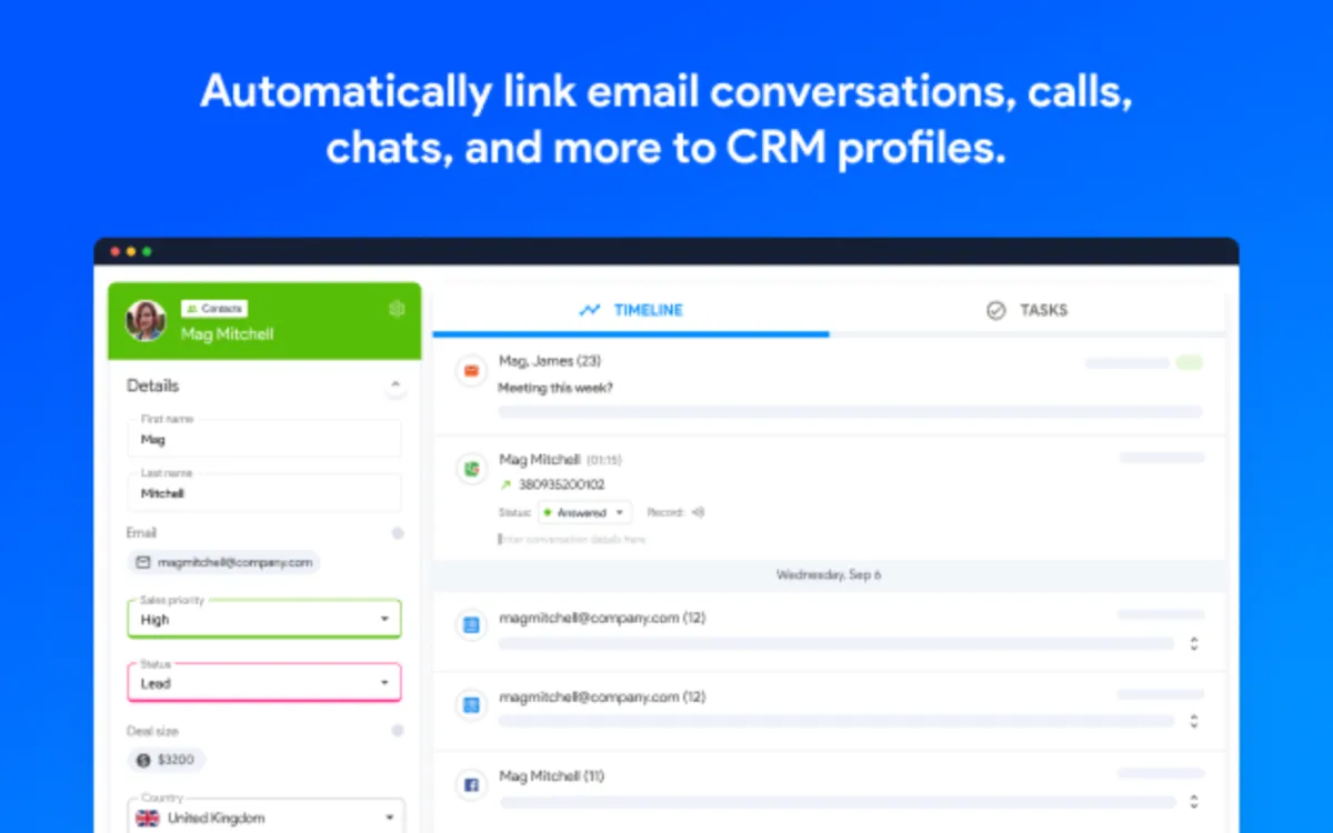Interface NetHunt: fonctionnalités, prix, alternatives