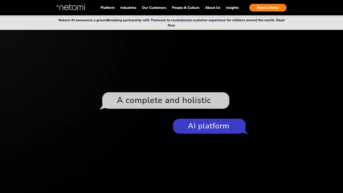 Interface Netomi : fonctionnalités, prix, alternatives