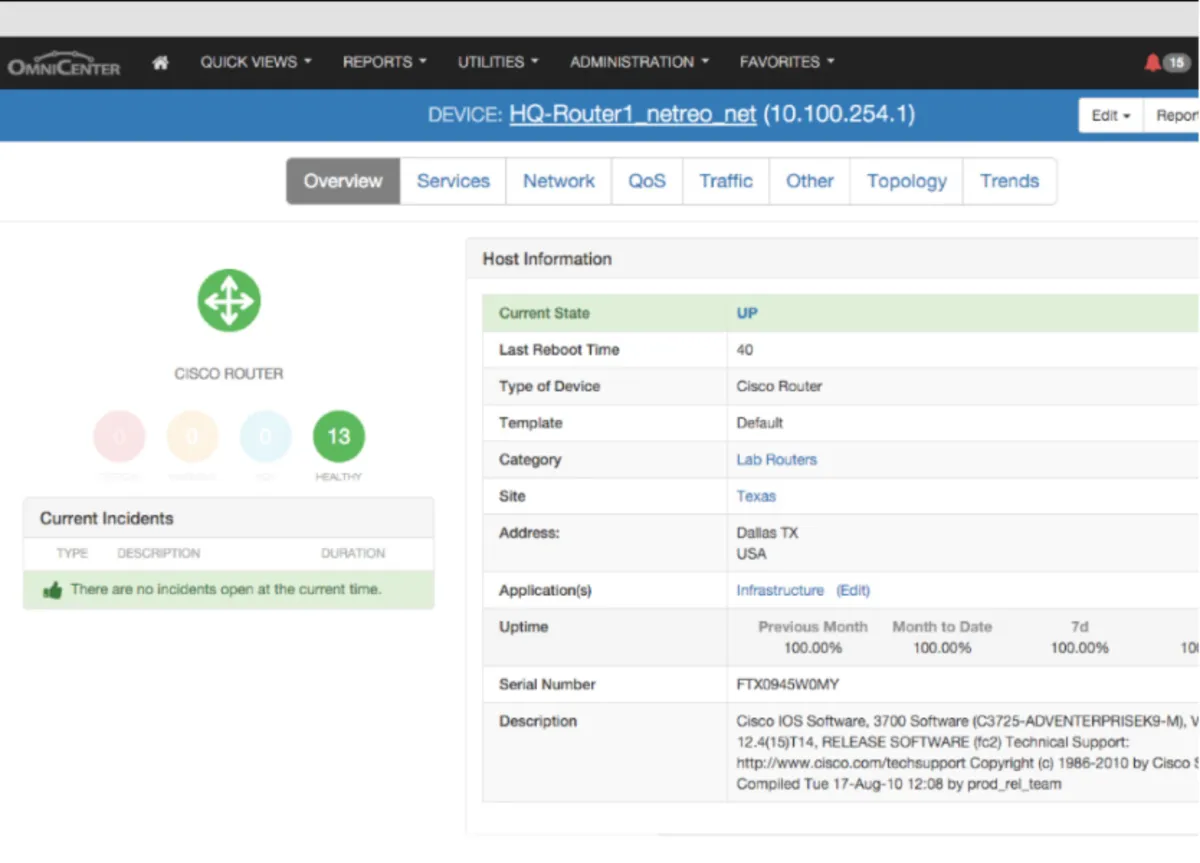 Interface Netreo: image, ergonomie, alternatives Interface Netreo: image, ergonomie, alternatives